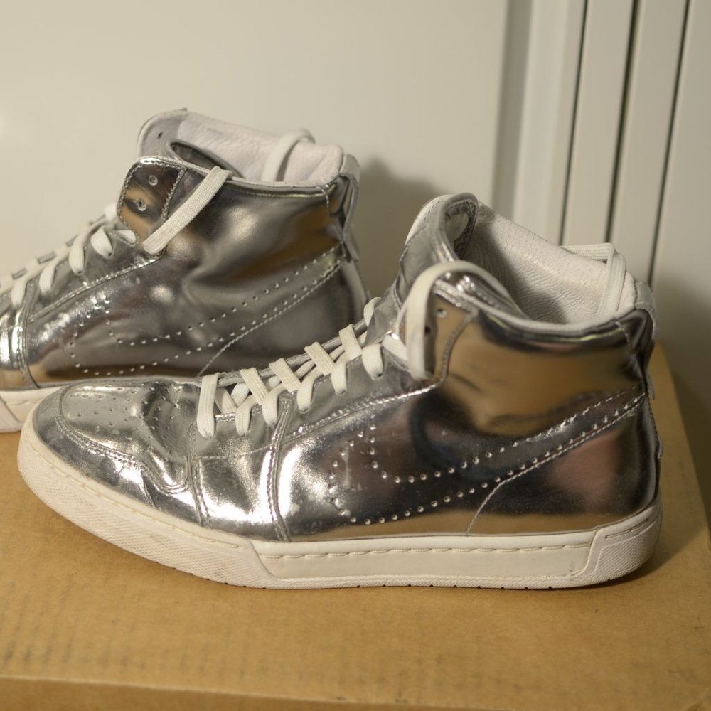 Nike Metallic Silver Air Royal Mid